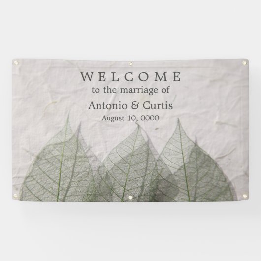 Banderoles Feuilles squelettes (Horizontal)