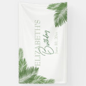 Banderoles Feuilles tropicales (Vertical)