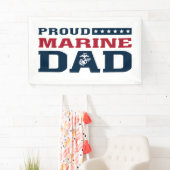 Banderoles Fier Marine Papa - Couleur (En situation)