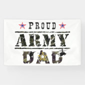 Banderoles Fier papa de l'armée (Horizontal)