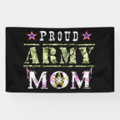 Banderoles Fière maman de l'armée (Horizontal)