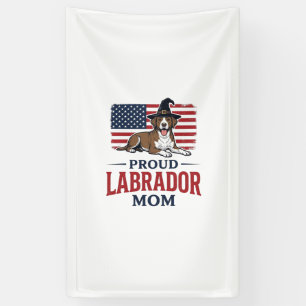 Banderoles Fière mère Labrador Patriote Chien Halloween T-shi