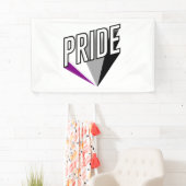 Banderoles Fierté asexuelle éclatée (En situation)