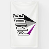 Banderoles Fierté asexuelle éclatée (Vertical)