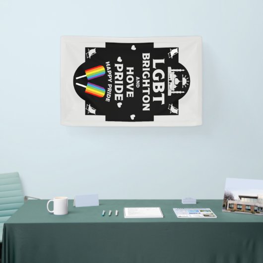 Banderoles Fierté de Brighton et de Hove (Salon professionnel)