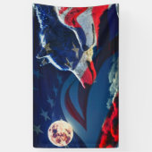 Banderoles Fierté de loup de pays et drapeau (Vertical)