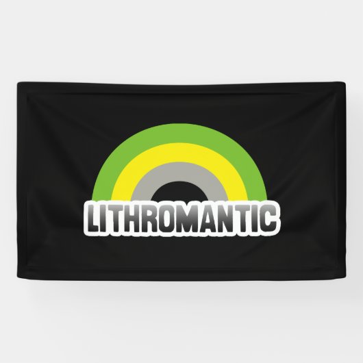Banderoles Fierté lithromantique (Horizontal)