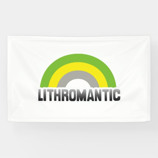 Banderoles Fierté lithromantique (Horizontal)