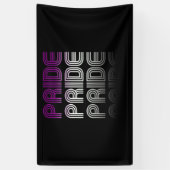 Banderoles Fierté Rétro Asexuée (Vertical)