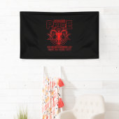 Banderoles Fierté satanique Satanisme Pagan Goat Satan (En situation)