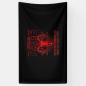 Banderoles Fierté satanique Satanisme Pagan Goat Satan (Vertical)