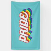 Banderoles Fierté| Style des années 70 (Vertical)