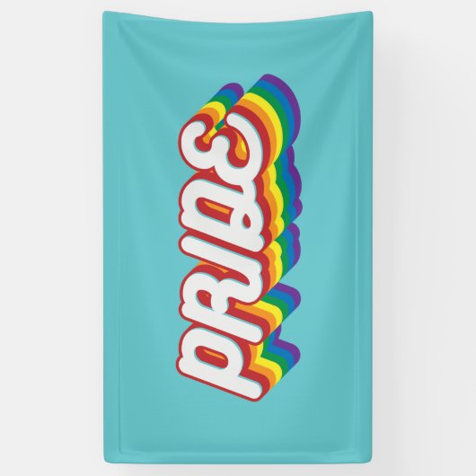 Banderoles Fierté| Style des années 70 (Vertical)