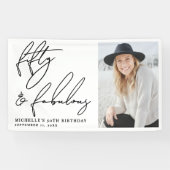 Banderoles Fifty And Fabulous 50th Birthday Party (Horizontal)