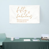 Banderoles Fifty And Fabulous Script Gold 50th Birthday Party (Salon professionnel)