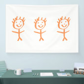 Banderoles figurine humaine (Salon professionnel)