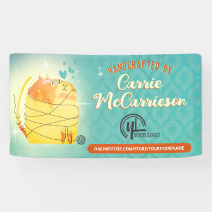 Banderoles Fil chat crochet tricot homespun artisanat spectac