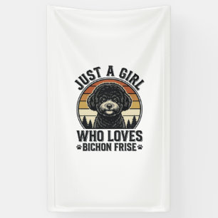 Banderoles Fille Bichon Frise Chemise Vintage pour Amoureux d