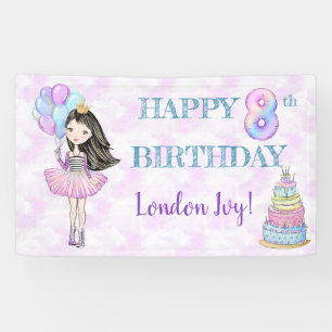 Banderoles Fille de 8 ans Princesse Lavande Turquoise