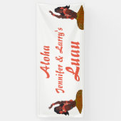 Banderoles Fille de danse polynésienne hawaïenne de Luau (Vertical)