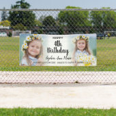 Banderoles Fille mignonne fête d'anniversaire n'importe quel  (En situation)