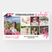 Banderoles Fille mignonne Rose Bows 7 Photos Félicitations Di (Horizontal)