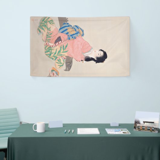 Banderoles Fille Miyuki (élégante dame japonaise, art asiatiq (Salon professionnel)