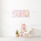 Banderoles Fille Parties scintillant rose Ballons 21e anniver (En situation)