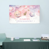 Banderoles Fille Premier voyage autour du soleil Planètes ann (Salon professionnel)