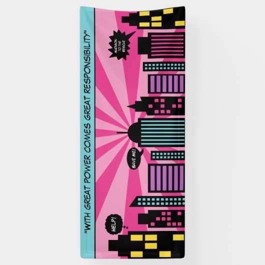 Banderoles Fille superbe (Vertical)