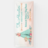 Banderoles Filles Boho Tribal TeePee Baby shower (Vertical)