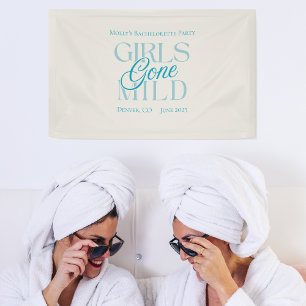 Banderoles Filles Devenues Douces Blue Enterrement de Vie de 