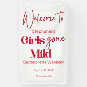 Banderoles Filles Devenues Douces Élégant Week-end de Bachelo