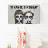 BANDEROLES FILLES GOTHIQUES FÊTE D'ANNIVERSAIRE GOTH GFIL BAN (En situation)