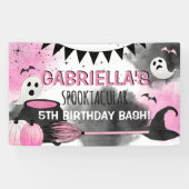 Banderoles Filles mignonnes Spooktacular Halloween Anniversai (Horizontal)
