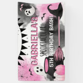 Banderoles Filles mignonnes Spooktacular Halloween Anniversai (Vertical)
