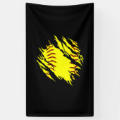 Banderoles Filles Softball Stitch (Vertical)