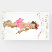 Banderoles Filles Sweet Little Princess Fête d'anniversaire (Horizontal)