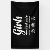 Banderoles Filles Week-end Vacances Boissons Photos Souvenirs (Vertical)