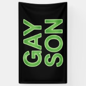Banderoles Fils gay drôle Fierté LGBTQ (Vertical)