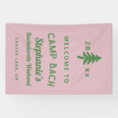 Banderoles Fin de semaine de bachelorette de Bach de Camp Ver (Horizontal)