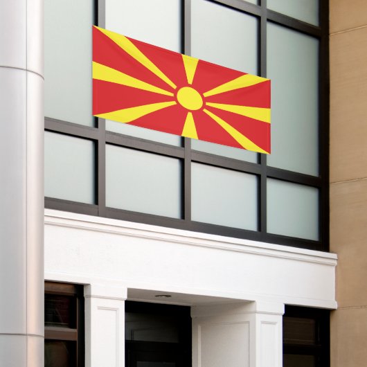 Banderoles Flag de Macedonia (Bâtiment extérieur)