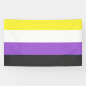 Banderoles Flag non-binaire (Horizontal)