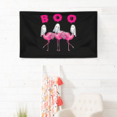 Banderoles Flamant rose | Flamant rose Boo Halloween Flamant  (En situation)
