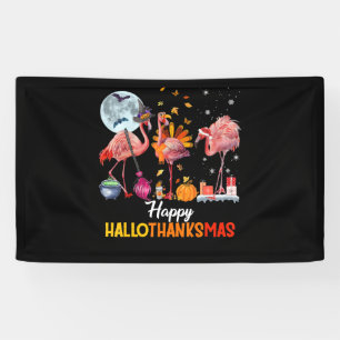 Banderoles Flamant rose Flamant rose Thanksgiving Halloween N