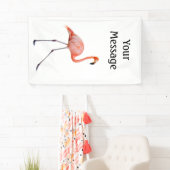 Banderoles Flamant rose rose (En situation)