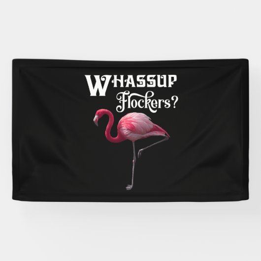 Banderoles Flamant rose rose - Whassue Flockers_ (Horizontal)