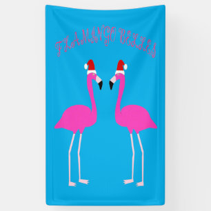 Banderoles Flamants roses lesbiennes de Noël Flamant rose Bel