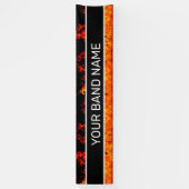 Banderoles Flames Flames Rock & Roll Show Gig (Vertical)