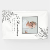 Banderoles Flammes de neige d'hiver Célébration de la vie fun (Horizontal)